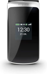 Emporia TOUCHsmart.2 New Edition, 4G Handy für Senioren, dedizierte Taste für Whatsapp und Messaging-App, hohe Lautstärke, 3.25" Farbdisplay, Ladestation, Schwarz (Italien)
