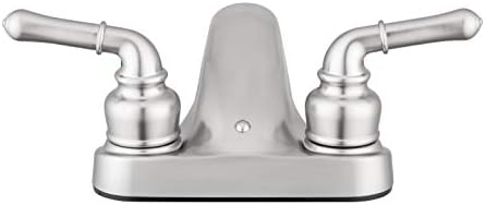 Pacific Bay Lynden Bathroom Sink Faucet - Metallic Plating Over Lightweight ABS Plastic (Brushed Satin Nickel)