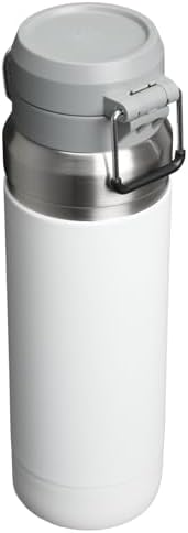 Stanley Quick Flip GO Water Bottle 36 oz | Push Button Lid | Leakproof and Packable for Travel and Sports | Insulated Stainless Steel | BPA-Free | Frost