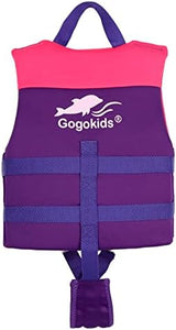 Gogokids Toddler Swim Vest, Kids Float Jacket for 20-30-40-50 lbs Girls and Boys, Float Swimwear with Duel Adjustable Safety Strap, for 2-9 Year Old Children