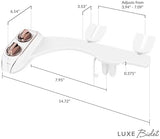 LUXE Bidet NEO 185 Plus - Patented Bidet Attachment for Toilet Seat, Innovative Hinges to Clean, Slide-in Easy Install, Advanced 360° Self-Clean, Dual Nozzles, Feminine & Rear Wash (Rose Gold)