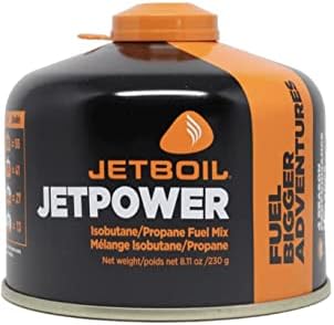 Jetboil Jetpower Fuel, 230 Grams (2 Pack) (2), Liquefied Petroleum Gas