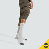 WANDER Men's Cushion Crew Socks 3-6 Pairs Athletic Running 6-8/8-13/12-15 Socks Men Cotton Sport Wicking Work