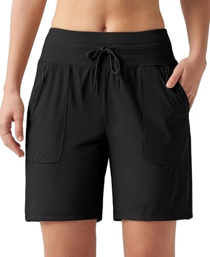 Willit Women's Shorts Hiking Athletic Shorts Quick Dry Golf Outdoor Casual 7" Shorts Lightweight UPF50+
