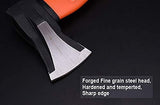 Edward Tools Wood Splitting Maul 17” - 3 lb. Axe and Sledge Combined - Forged Steel Head - Splits Wood Better Than Camp Axe or Hatchet - Kindling Splitter - Rubber Sheath