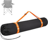 TOBWOLF Extra Large Portable Chair Bag, 47"x14.6" Folding Camping Chair Storage Bag with Shoulder Strap, Heavy Duty Carrying Sack for Foldable Outdoor Lawn Fishing Chairs, Hammock, Tent, Yoga Mat