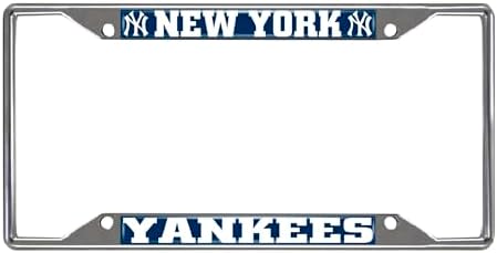 FANMATS MLB Unisex-Adult Chrome Metal License Plate Frame