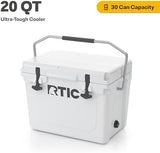 RTIC Ultra-Tough Cooler, Hard Insulated Ice Chest Box for Beach, Drink, Beverage, Camping, Picnic, Fishing, Boat, Barbecue