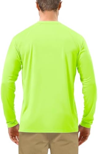 Roadbox Mens UPF 50+ UV Sun Protection Shirts Outdoor Long Sleeve SPF Rash Guard for Fishing Hiking Swimming Running