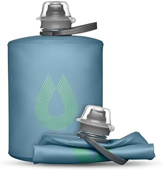 HydraPak Stow - Collapsible Backpacking Water Bottle (350ml, 500ml, 1L) - BPA Free, Ultra Light, Spill-Proof Twist Cap