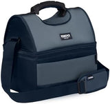 Soft Cooler Gripper Evergreen Eco Lunch Bag, 16-Can Dual Compartment Lunch Cooler, Insulated Lunch Box, Soft Sided Cooler Bag