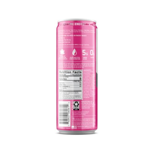 Optimum Nutrition Amino Energy Sparkling Hydration Drink, Electrolytes, Caffeine, Amino Acids, BCAAs, Sugar Free, Watermelon, 12 Fl Oz, (Packaging May Vary),12 Count (Pack of 2)