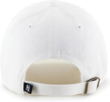47 MLB White Team Color Primary Logo Clean Up Adjustable Strap Hat Cap, Adult One Size Fits All