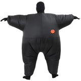 RHYTHMARTS Black Inflatable Costume Full Body Suit Halloween Christmas Costumes Fancy Dress Adult (Black)