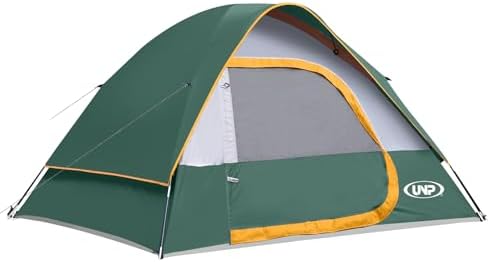Camping Tent 4 Person, Waterproof Windproof Tent with Rainfly Easy Set up-Portable Dome Tents for Camping