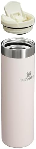 Stanley AeroLight Transit Bottle 20 oz | Locking Drink Through Lid | Leak Resistant Water Bottle or Coffee Travel Mug | Lightweight Insulated Stainless Steel | BPA-Free | Rose Quartz