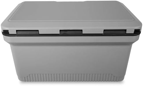 ENGEL 60 QT Ultra-Light Injection Molded Cooler - Ice Chest Keeps Ice up to 7 Days - Large Cooler Includes Wire Basket, Divider and Built-in Bottle Opener