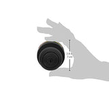 Amazon Basics Exterior Door Knob With Key Lock and Deadbolt, Keyed Alike, Coastal, Matte Black