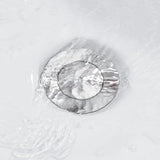 Pop up Sink Drain Stopper for Bathroom Vessel Vanity Sink Art Basin Brushed Nickel, Small Cap with Overflow, Metal Pop up Drain Strainer with Detachable Basket Stopper