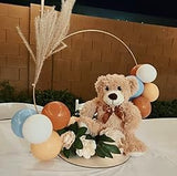 Quaakssi Teddy Bears Bulk 5 Packs 13.5 Inches Small Stuffed Bears Pack for Christmas Valentines Baby Shower Party Decorations Centerpieces Favors Light Brown