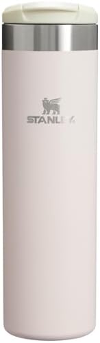 Stanley AeroLight Transit Bottle 20 oz | Locking Drink Through Lid | Leak Resistant Water Bottle or Coffee Travel Mug | Lightweight Insulated Stainless Steel | BPA-Free | Rose Quartz