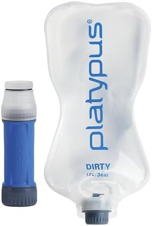 Platypus Quickdraw Ultralight 1 Liter Backpacking Water Filter System