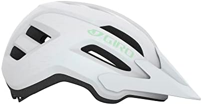 Giro Fixture II MIPS Mountain Bike Helmet for Men, Women, Kids, and Adults – Matte White/Green Logo, Universal Women (50-57 cm)
