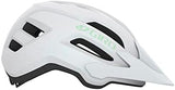 Giro Fixture II MIPS Mountain Bike Helmet for Men, Women, Kids, and Adults – Matte White/Green Logo, Universal Women (50-57 cm)