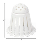 TubShroom Toss 21pk Disposable Bath Tub Drain Strainers - Hair Catcher Snare for Shower Bathtub to Prevent Clogged Drains, Traps Human and Pet Hair, One Year Supply (White)