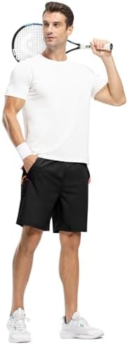 TBMPOY Men's 7" / 9" Running Hiking Shorts Quick Dry Athletic Gym Outdoor Sports Short 3 Zipper Pockets