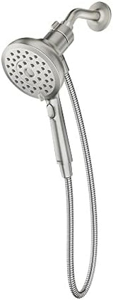 Moen Verso Handshower, Detachable Round Shower Head with Magnetix Docking System, 60" Hose, Spot Resist Brushed Nickel, 220H2SRN