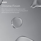 Moen Karis Chrome One-Handle Single Hole Bathroom Sink Faucet with Optional Deckplate, 84346