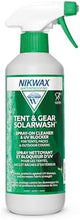 Nikwax Tent & Gear SolarWash, Cleaning, Waterproofing and UV Protector, Cleaner, Maintenance, Restores DWR Water Repellency on Outdoor Gear, Rain Fly, Canvas, Covers, Tarps, Backpacks, Accessories