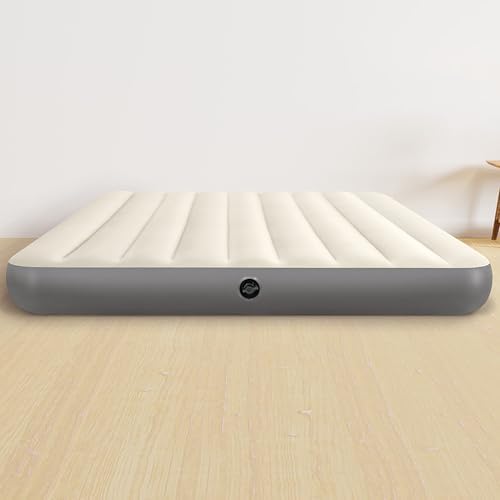 Intex 64103E Dura-Beam Standard Single-High Air Mattress: Fiber-Tech - Queen Size - 10in Bed Height - 600lb Weight Capacity - Pump Sold Separately