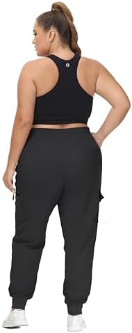 SEKINO Women's Plus Size Hiking Cargo Pants Lightweight Quick Dry Joggers Athletic Workout Outdoor Zipper Pockets Pants