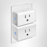 Kasa Smart Plug Ultra Mini 15A, Smart Home Wi-Fi Outlet Works with Alexa, Google Home & IFTTT, No Hub Required, UL Certified, 2.4G WiFi Only, 2 Count (Pack of 1)(EP10P2) , White