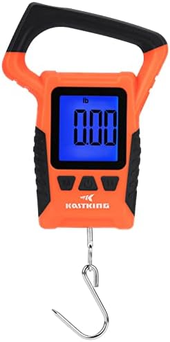 KastKing Fish Scale, WideView Floating Waterproof Digital Scale, 2.5” Large LCD Display, 110lb Capacity, Multi-Mode Pound/Ounces & Kilograms, Stores up to 9 Weights, Fishing Gifts for Men