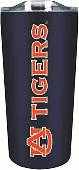 Campus Colors NCAA Stainless Steel Tumbler perfect for Gameday - 18 oz - Double Walled - Keeps Drinks Perfectly Insulated (Auburn Tigers - Navy)
