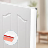 T-Shaped Door Draft Stopper, 1.97 in x 20 Ft Silicone Seal Strip for Windows Gaps, Weather Stripping Seal Strip Shower Sweep, White