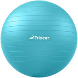 Trideer Extra Thick Yoga Ball Exercise Ball, 5 Sizes Gym Ball, Heavy Duty Ball Chair for Balance, Stability, Pregnancy, Quick Pump Included