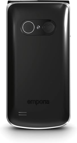 Emporia TOUCHsmart.2 New Edition, 4G Handy für Senioren, dedizierte Taste für Whatsapp und Messaging-App, hohe Lautstärke, 3.25" Farbdisplay, Ladestation, Schwarz (Italien)