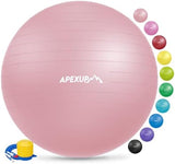 APEXUP Yoga & Pilates Ball - Anti Slip Heavy Duty Gym Ball for Fitness, Balance & Core Workout