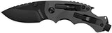 Kershaw Shuffle DIY Compact Multifunction Pocket Knife (8720), 2.4 Inch 8Cr13MoV Steel Blade with Black Oxide Coating, Every Day Utility Knife with Carbon Strength and High Tech Function, 3.5 oz.,Gray