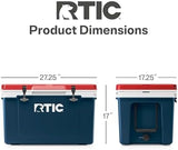 RTIC Ultra-Light 52 Quart Hard Cooler Insulated Portable Ice Chest Box for Beach, Drink, Beverage, Camping, Picnic, Fishing, Boat, Barbecue, 30% Lighter Than Rotomolded Coolers