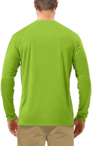Roadbox Mens UPF 50+ UV Sun Protection Shirts Outdoor Long Sleeve SPF Rash Guard for Fishing Hiking Swimming Running