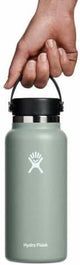 Hydro Flask Wide Mouth vacuum insulated stainless steel water bottle with leakproof closeable lid for cold water drinks, sports, travel, car and school