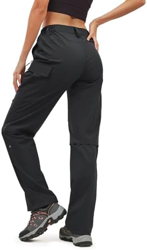 Moosehill Women's-Hiking-Pants-Cargo-Quick-Dry-Stretch-Lightweight Work Outdoor Pants with 5 Deep Pockets
