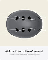 OutdoorMaster Skateboard Cycling Helmet - Two Removable Liners Ventilation Multi-Sport Scooter Roller Skate Inline Skating Rollerblading for Kids, Youth & Adults