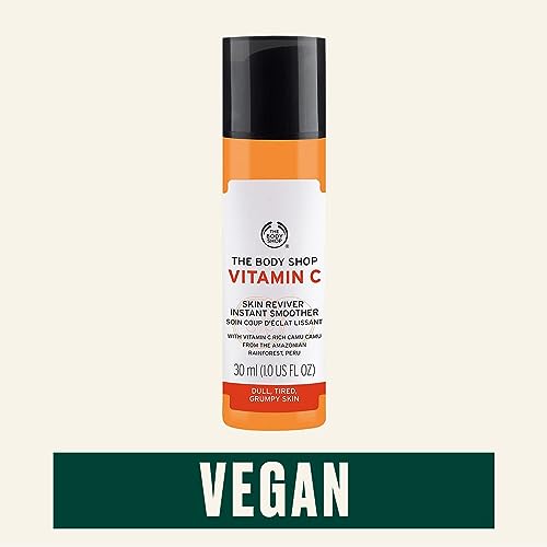 The Body Shop Vitamin C Skin Boost Instant Smoother – Refreshing, Skin-Softening Serum for Youthful Skin – Vegan – 1 oz