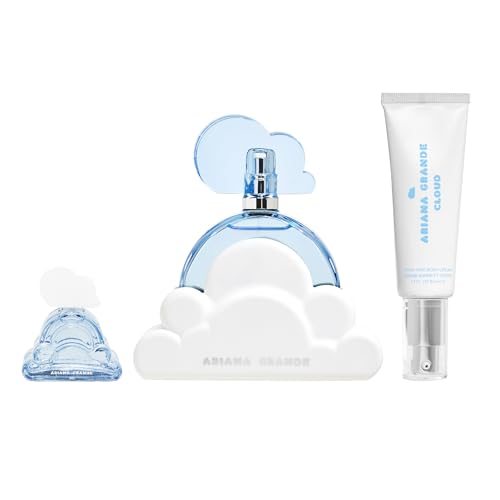 Ariana Grande Cloud Limited Edition Holiday Set – Includes Eau de Parfum, Hand and Body Cream, and Deluxe Mini Parfum